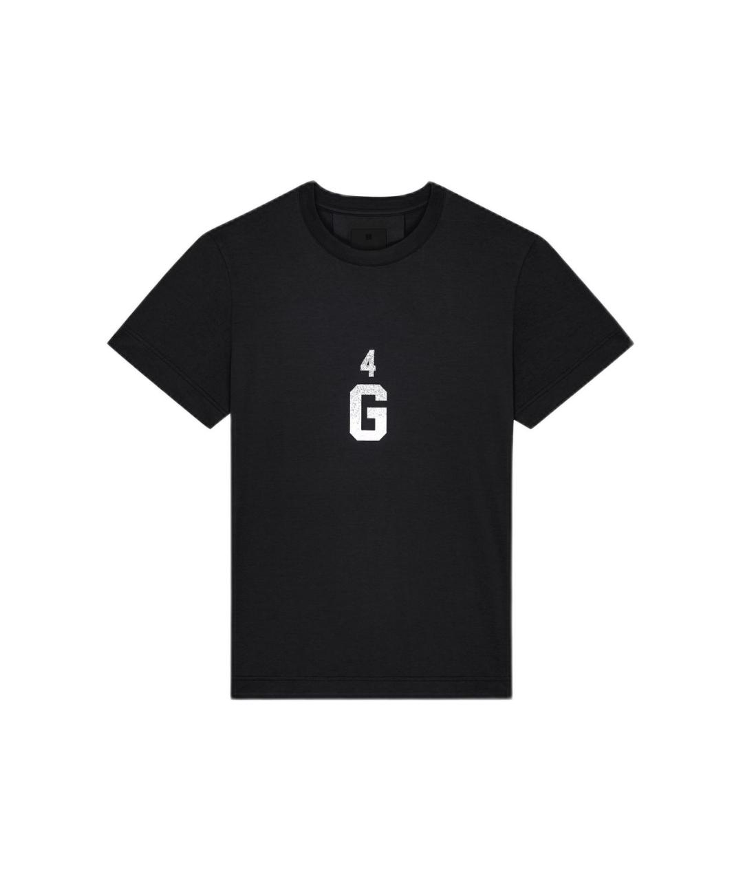 GIVENCHY Черная хлопковая футболка, фото 1