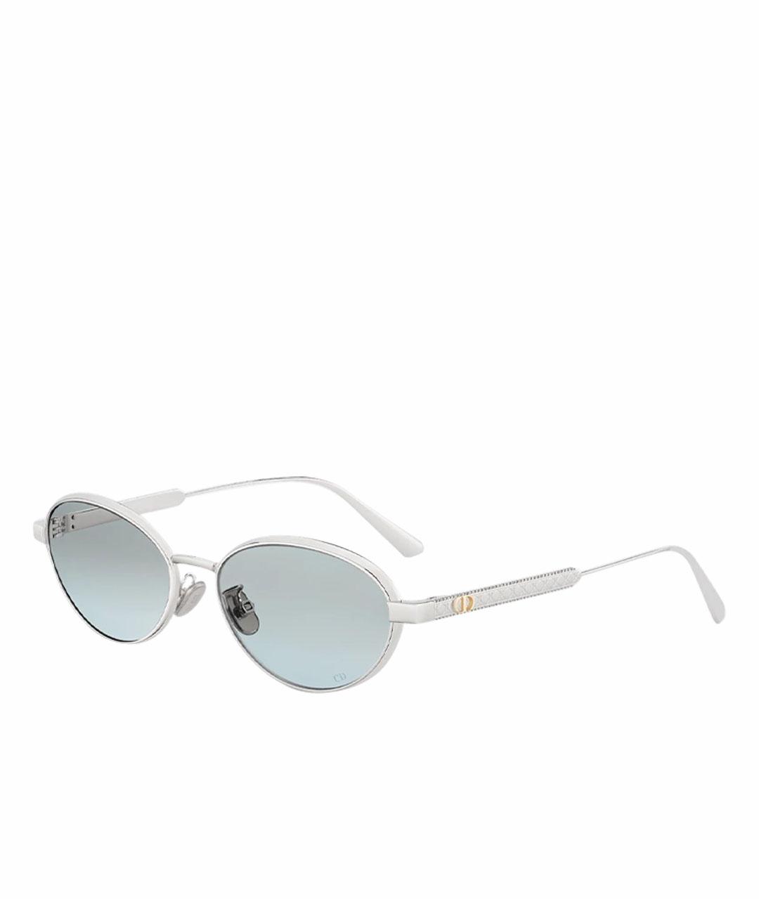 CHRISTIAN DIOR Серебряные солнцезащитные очки, фото 1