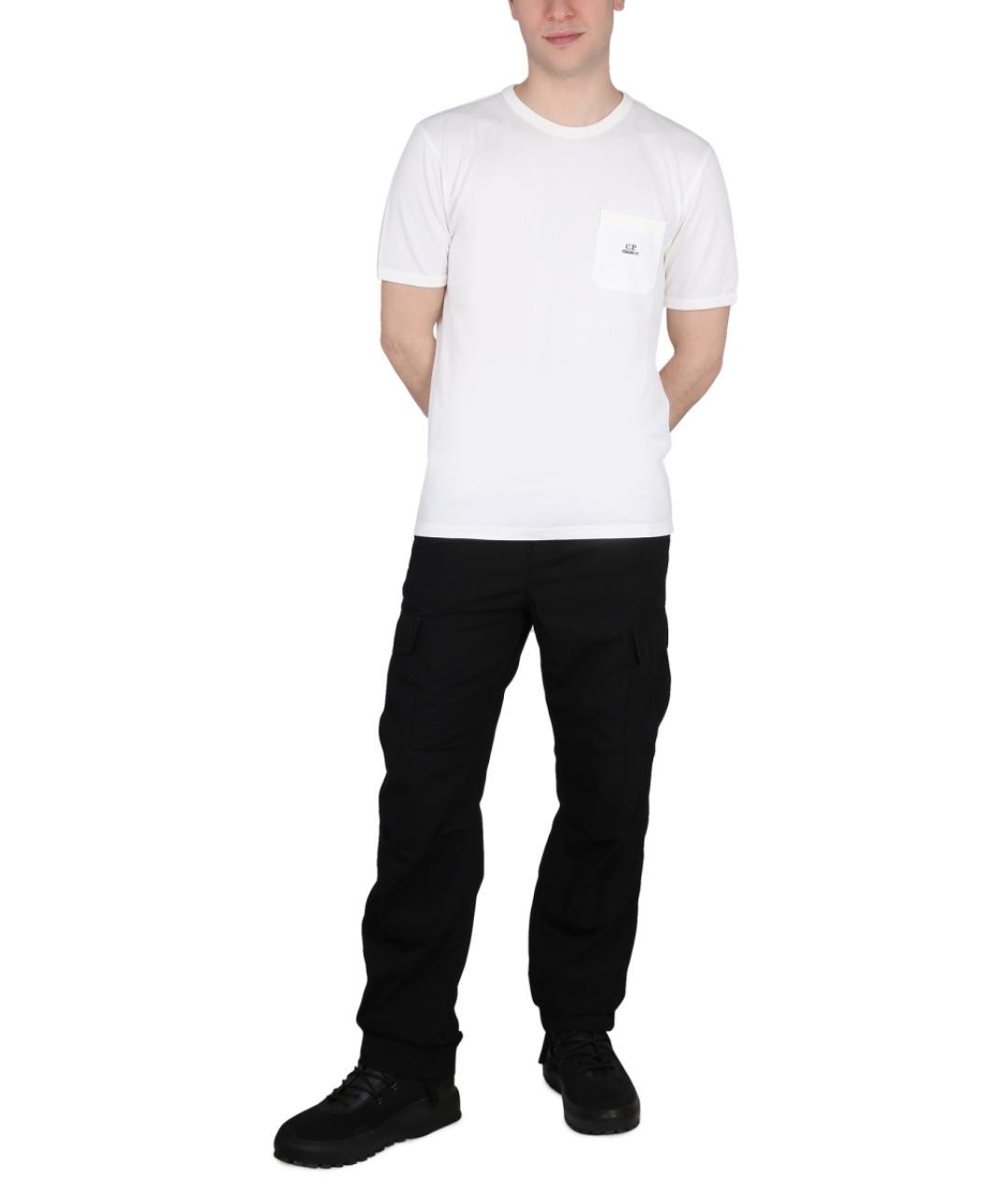 CP COMPANY Белая хлопковая футболка, фото 2