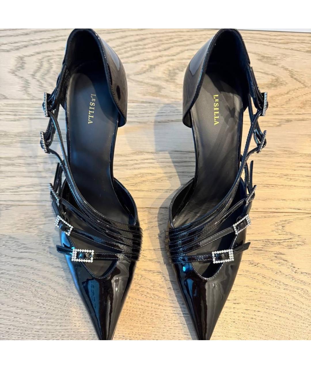 LE SILLA Черные туфли из лакированной кожи, фото 2