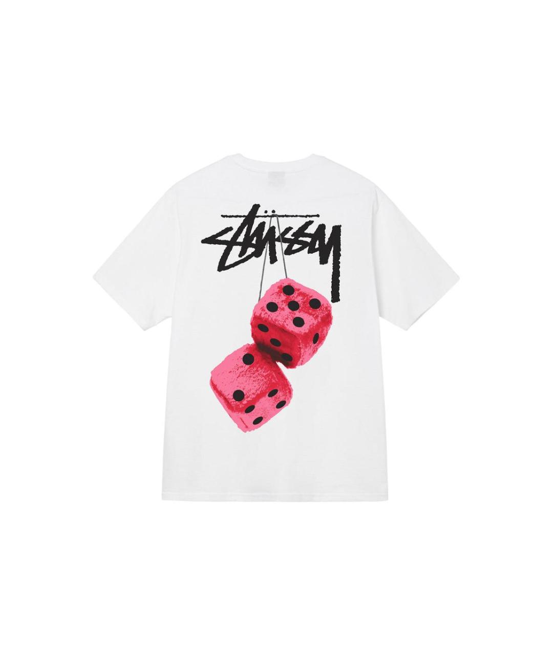 STUSSY Белая футболка, фото 2