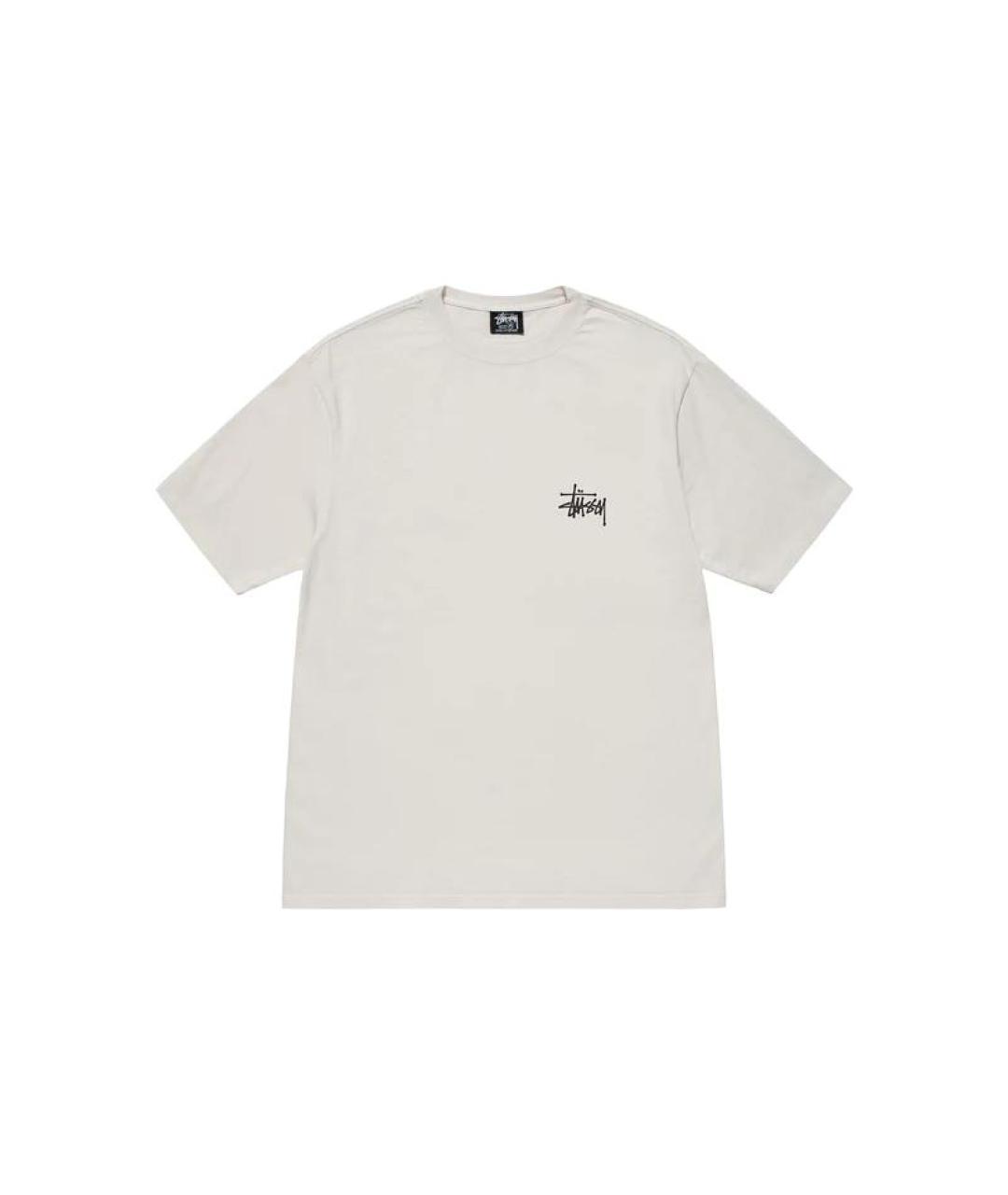 STUSSY Белая хлопковая футболка, фото 1