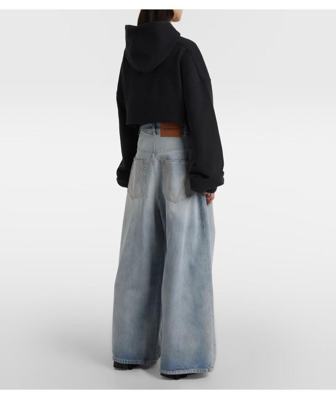 VETEMENTS Голубые хлопковые прямые джинсы, фото 4