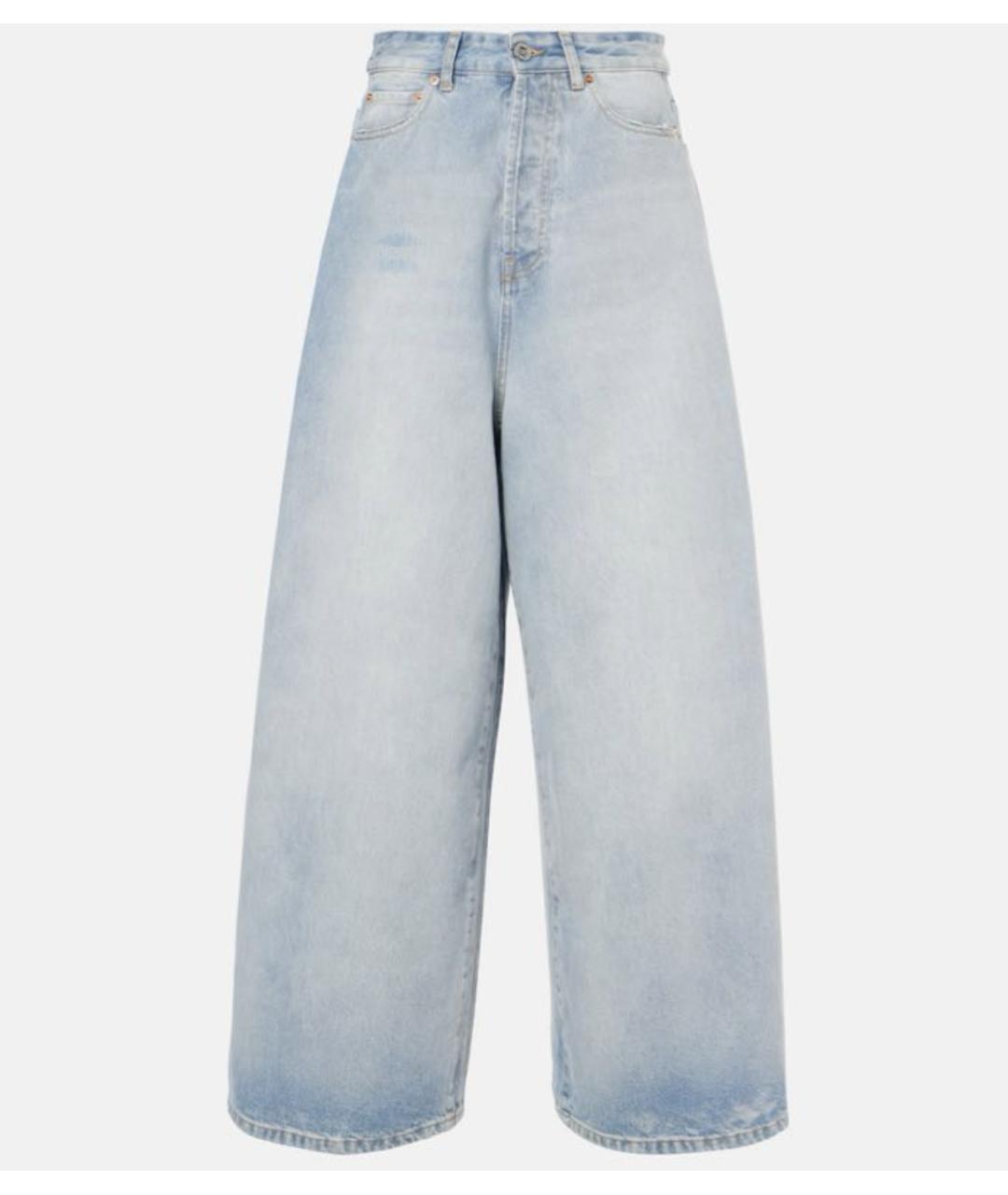 VETEMENTS Голубые хлопковые прямые джинсы, фото 8