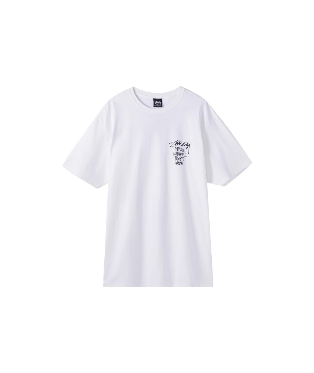 STUSSY Белая хлопковая футболка, фото 1