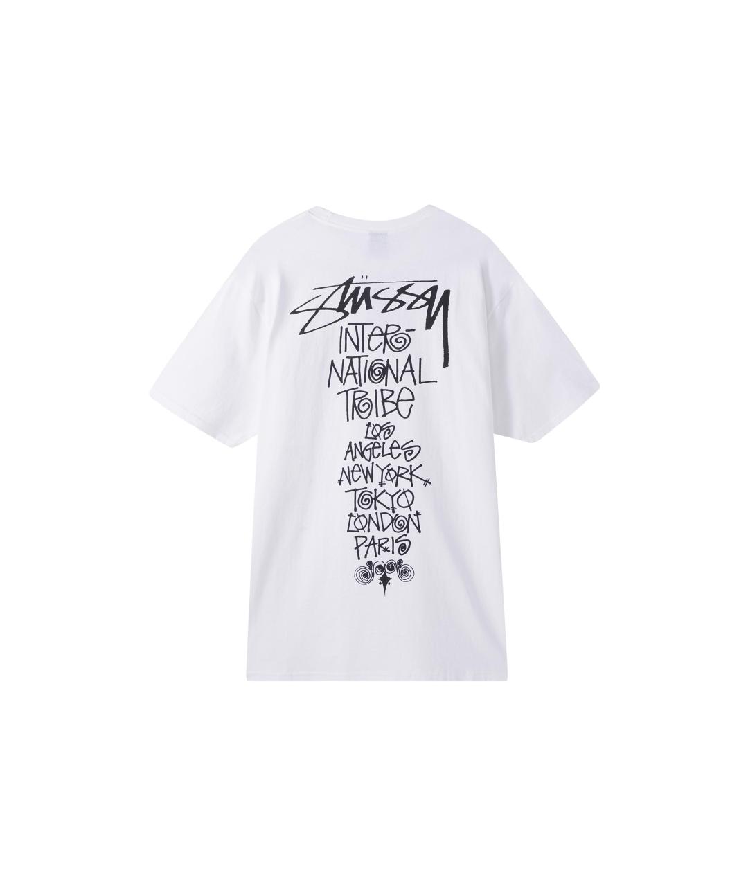 STUSSY Белая хлопковая футболка, фото 2