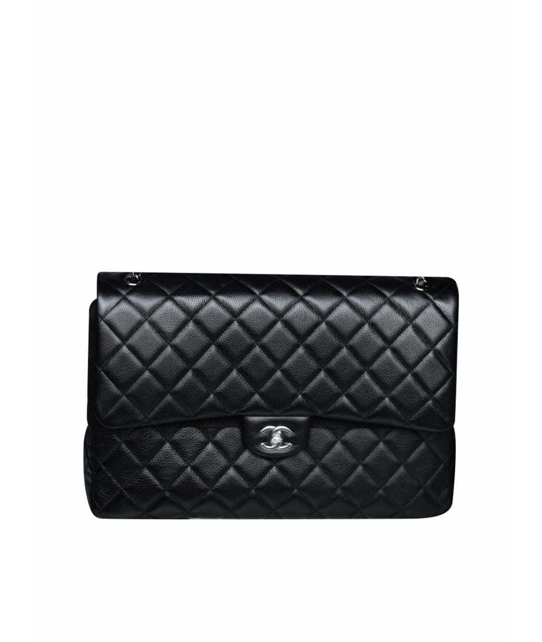 CHANEL Черная кожаная сумка тоут, фото 1