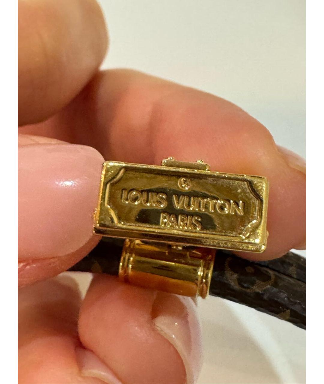 LOUIS VUITTON Коричневый браслет, фото 8