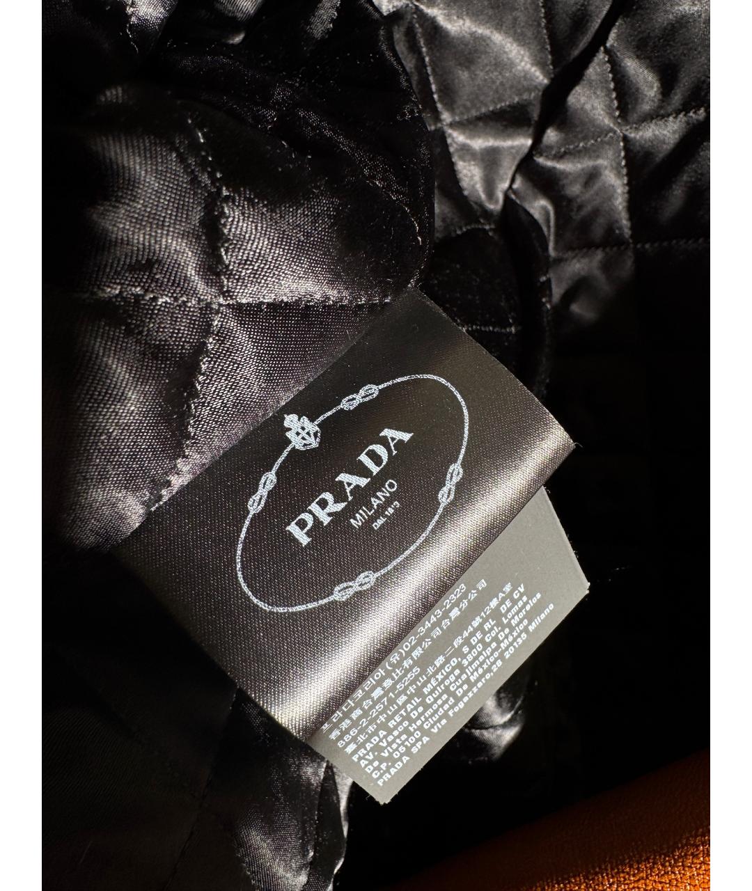 PRADA Коричневая кожаная куртка, фото 6