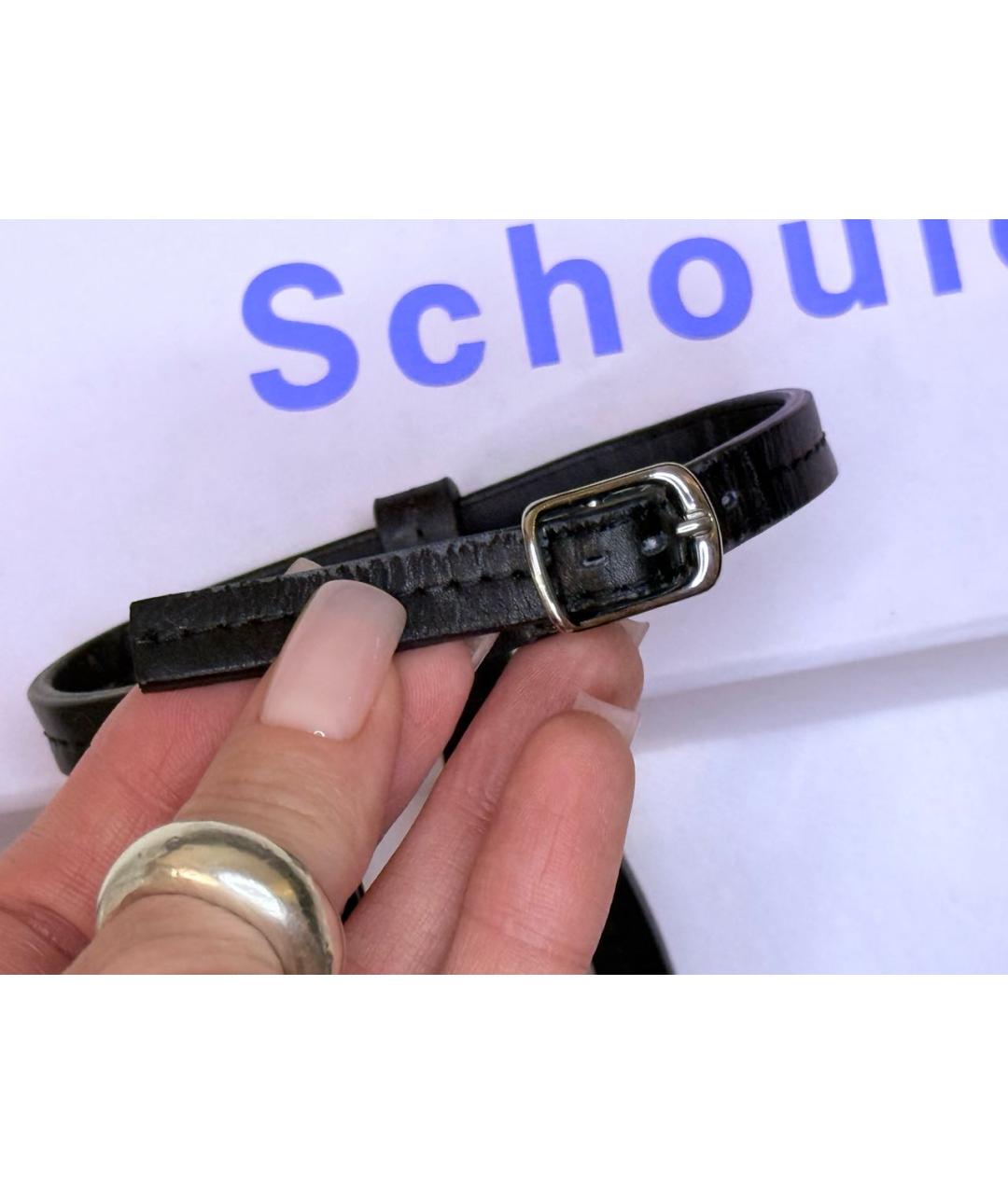 PROENZA SCHOULER Черные кожаные босоножки, фото 5