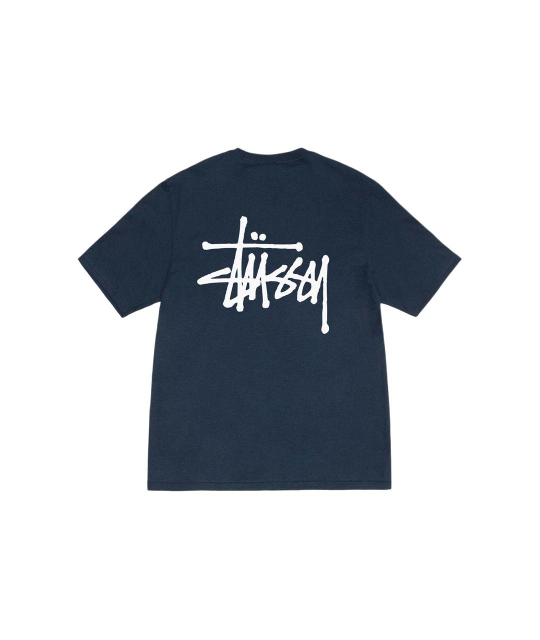 STUSSY Темно-синяя футболка, фото 2