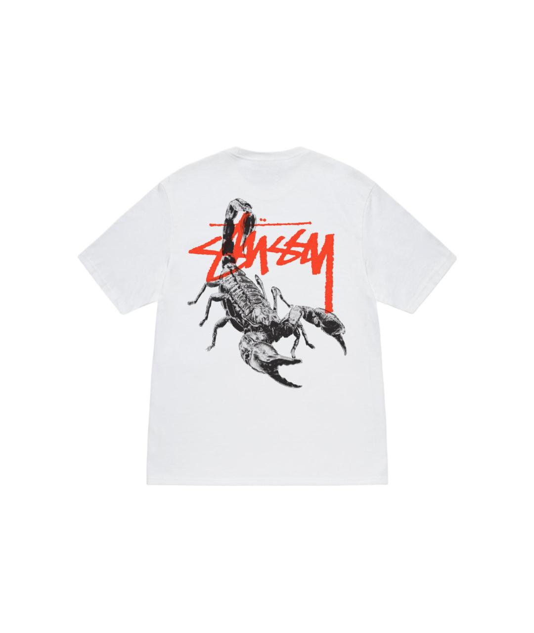 STUSSY Белая хлопковая футболка, фото 2