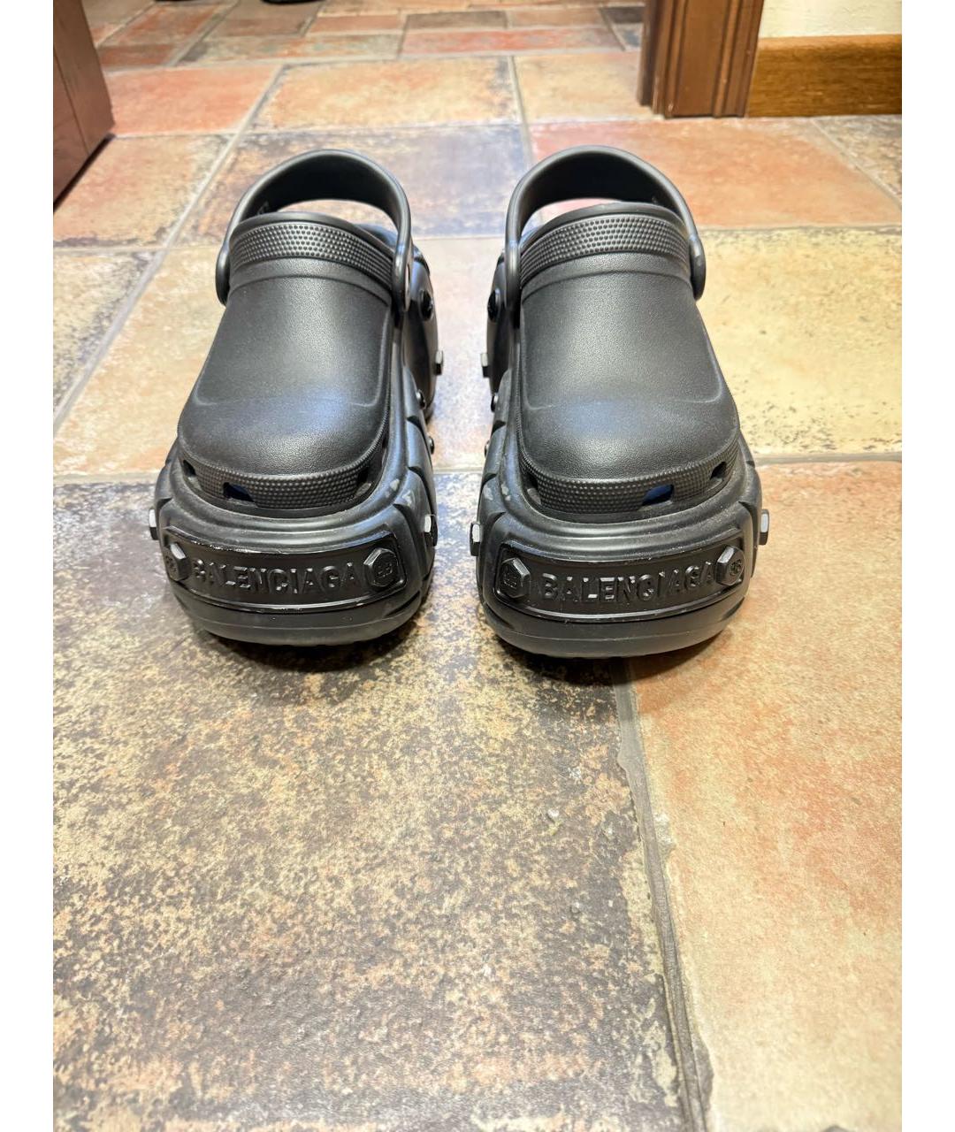 BALENCIAGA Черные сабо, фото 6