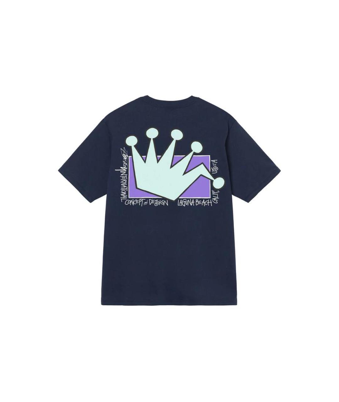 STUSSY Синяя футболка, фото 2