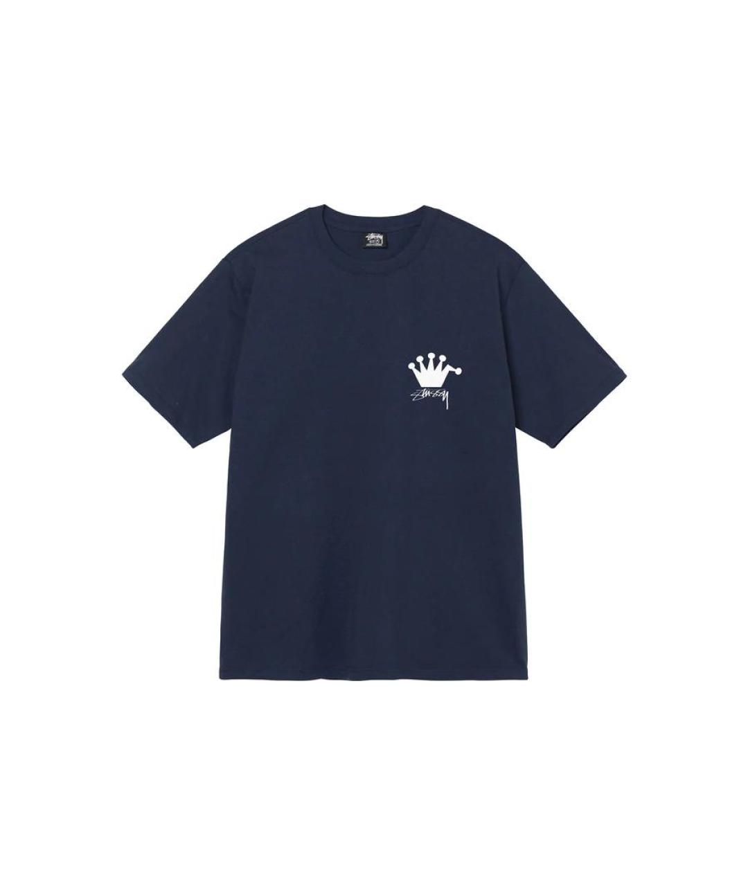 STUSSY Синяя футболка, фото 1