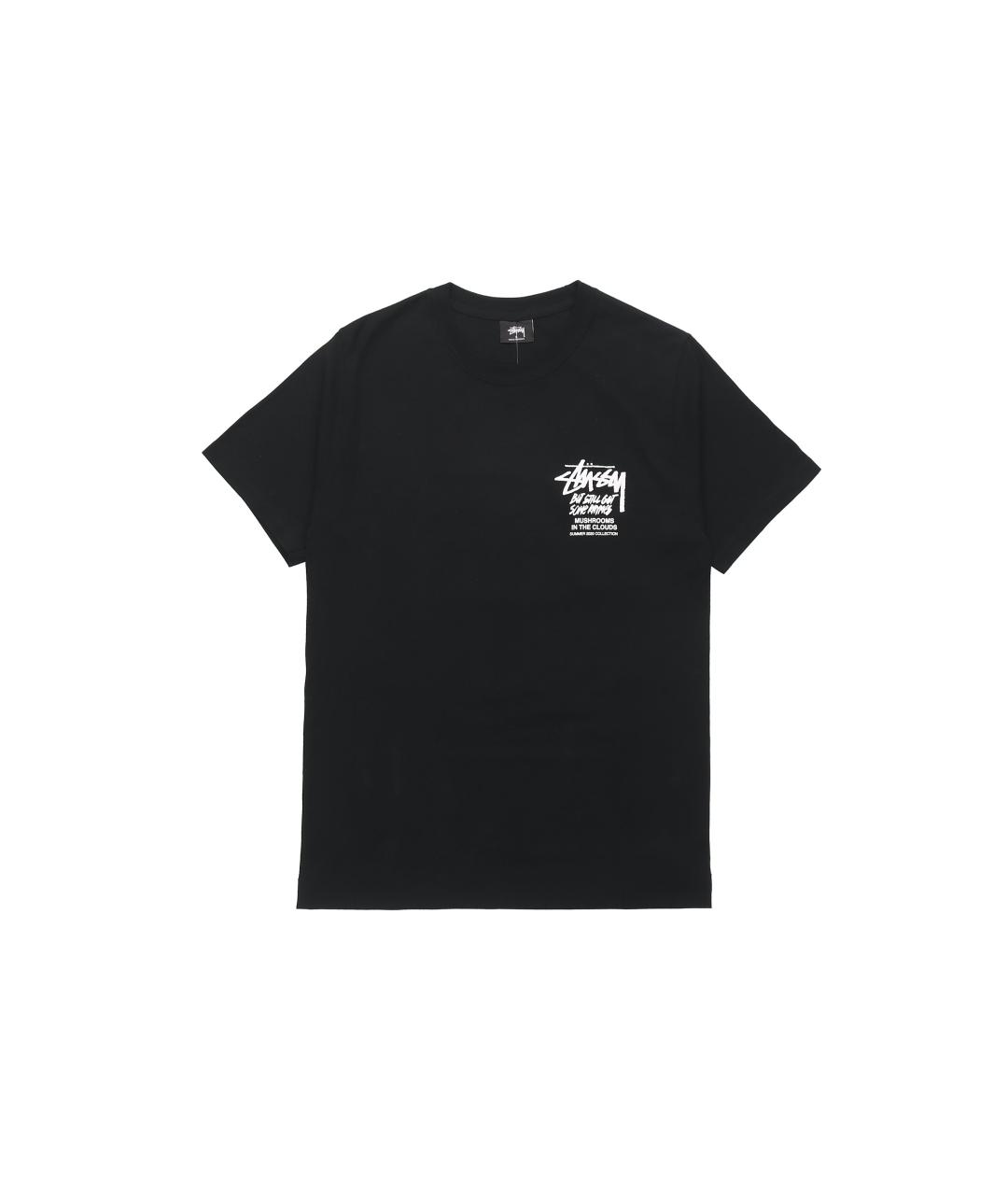 STUSSY Черная хлопковая футболка, фото 1
