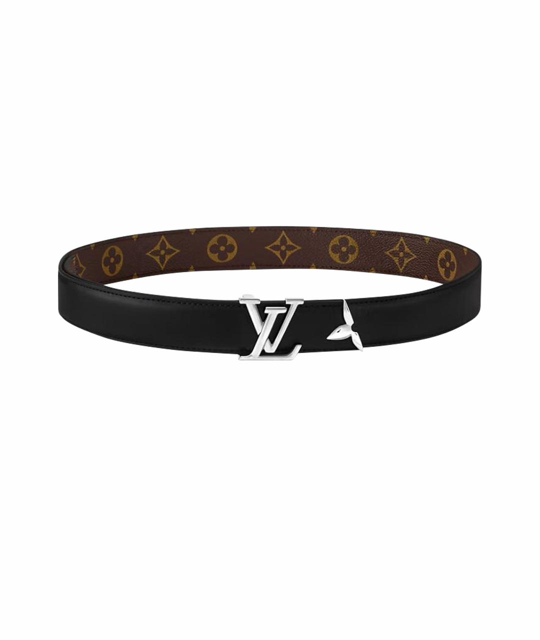 LOUIS VUITTON Черный кожаный ремень, фото 1