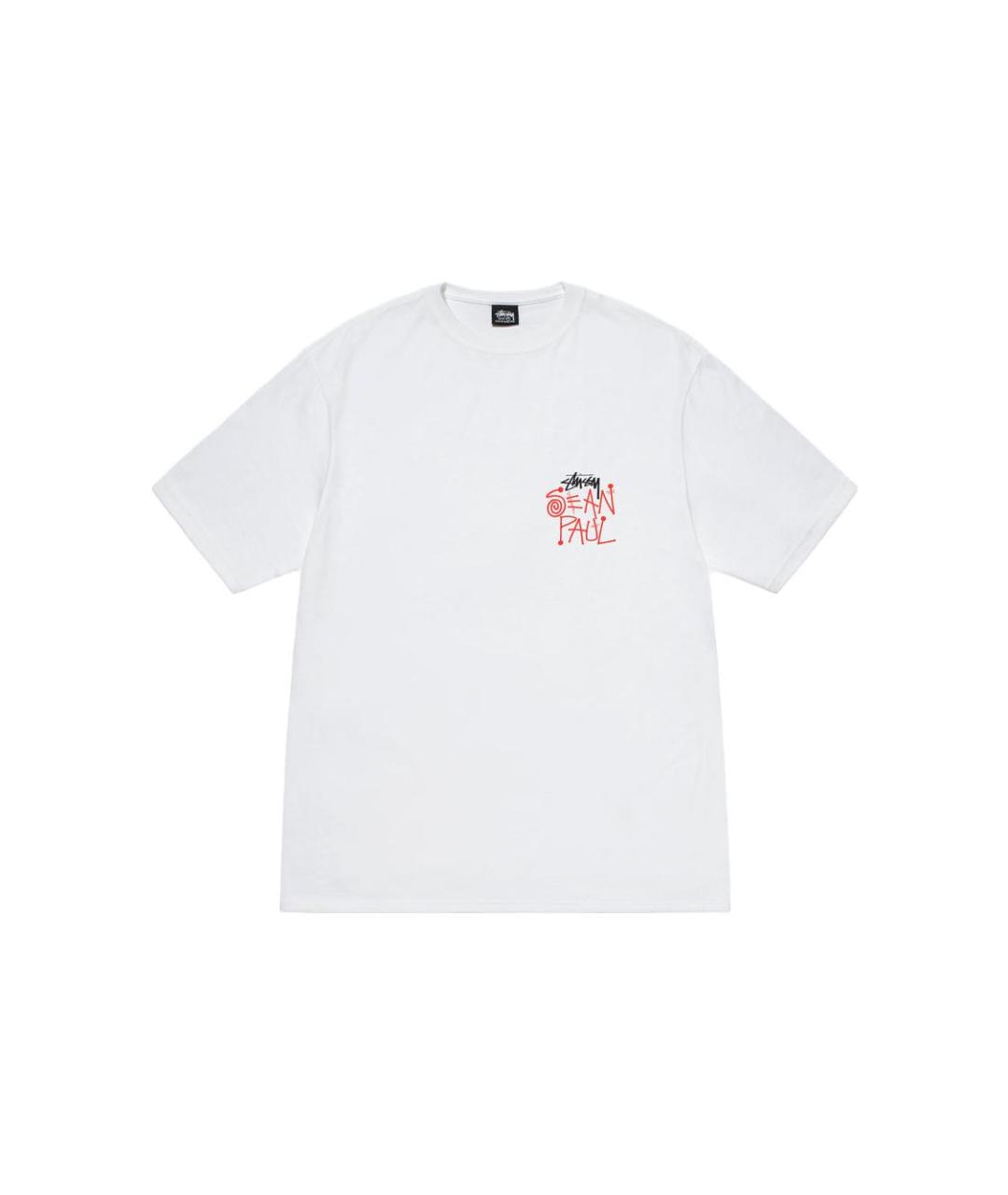 STUSSY Белая хлопковая футболка, фото 1