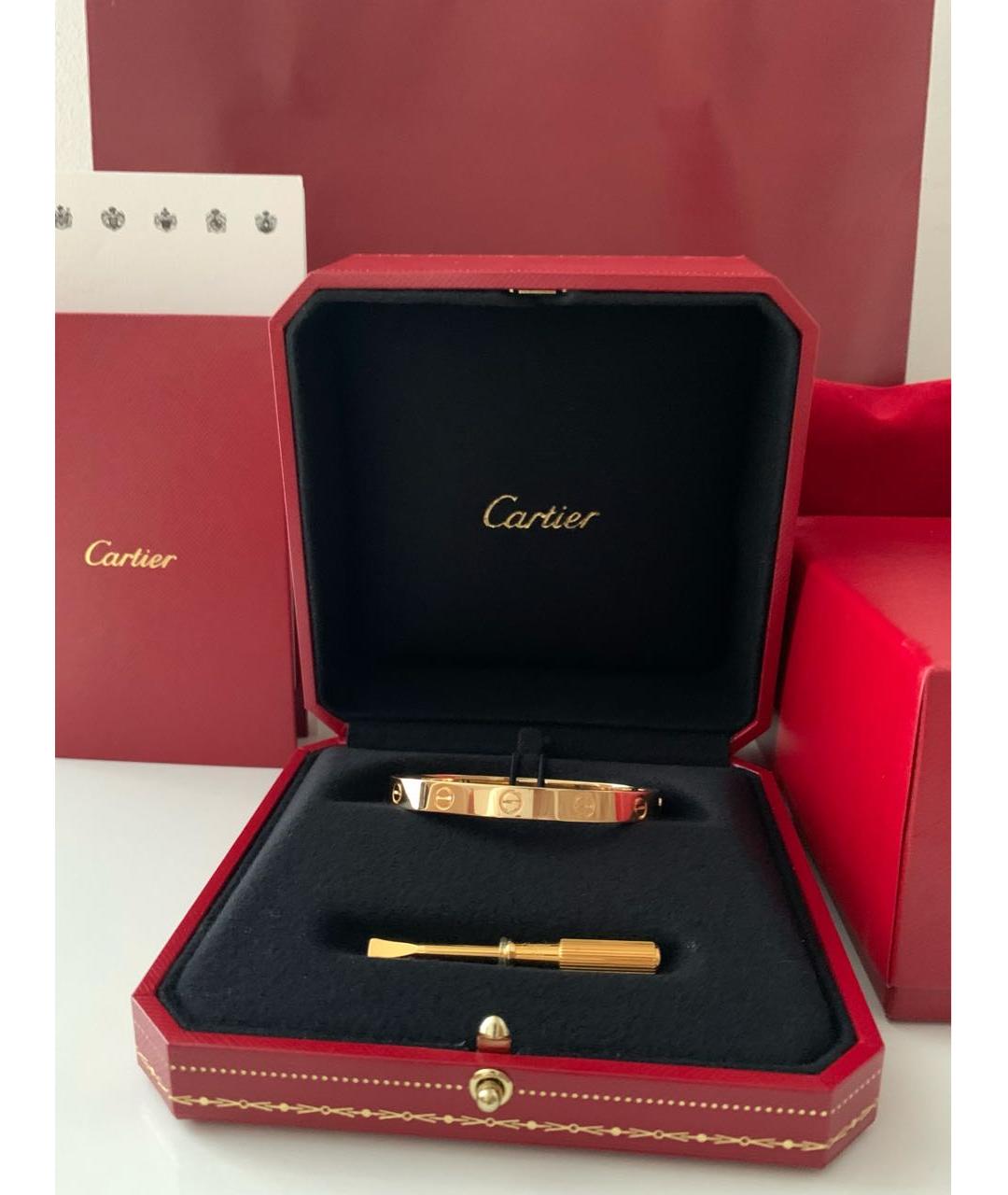 CARTIER Золотой браслет из желтого золота, фото 2