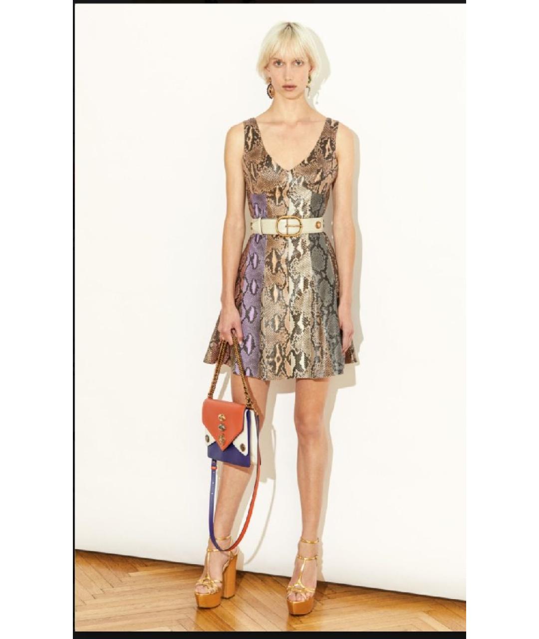 ROBERTO CAVALLI Платье из экзотической кожи, фото 7