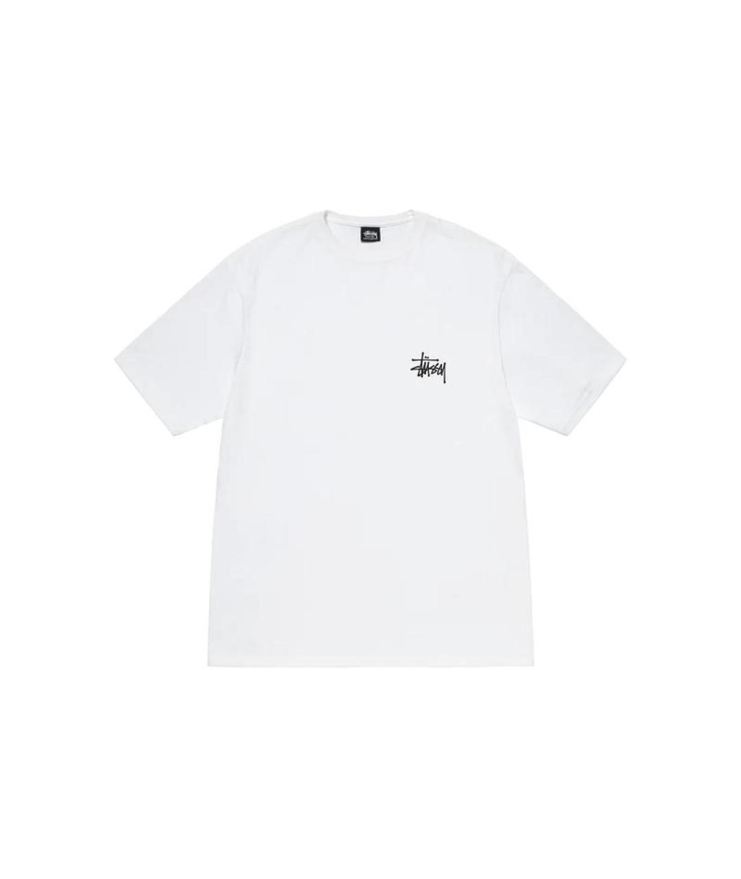 STUSSY Белая хлопковая футболка, фото 1