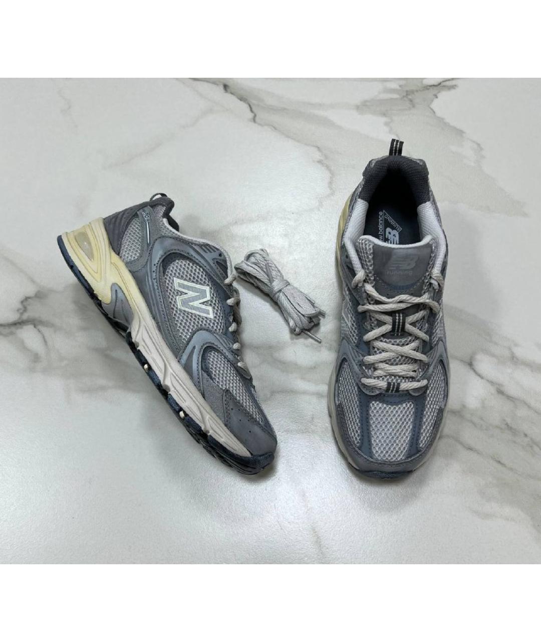 NEW BALANCE Серые низкие кроссовки / кеды, фото 6