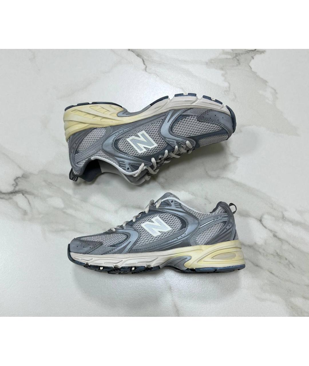 NEW BALANCE Серые низкие кроссовки / кеды, фото 3