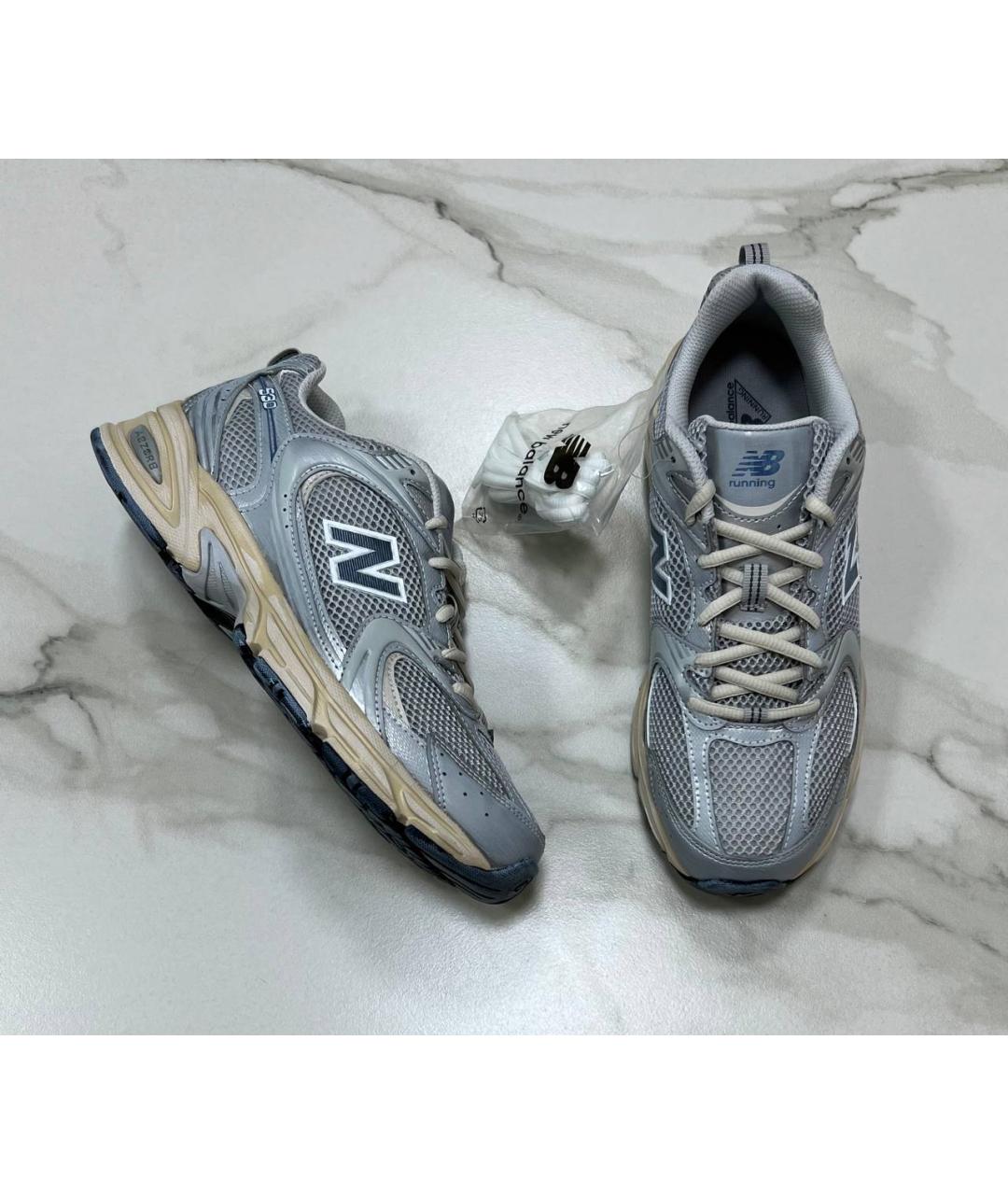 NEW BALANCE Серые низкие кроссовки / кеды, фото 7