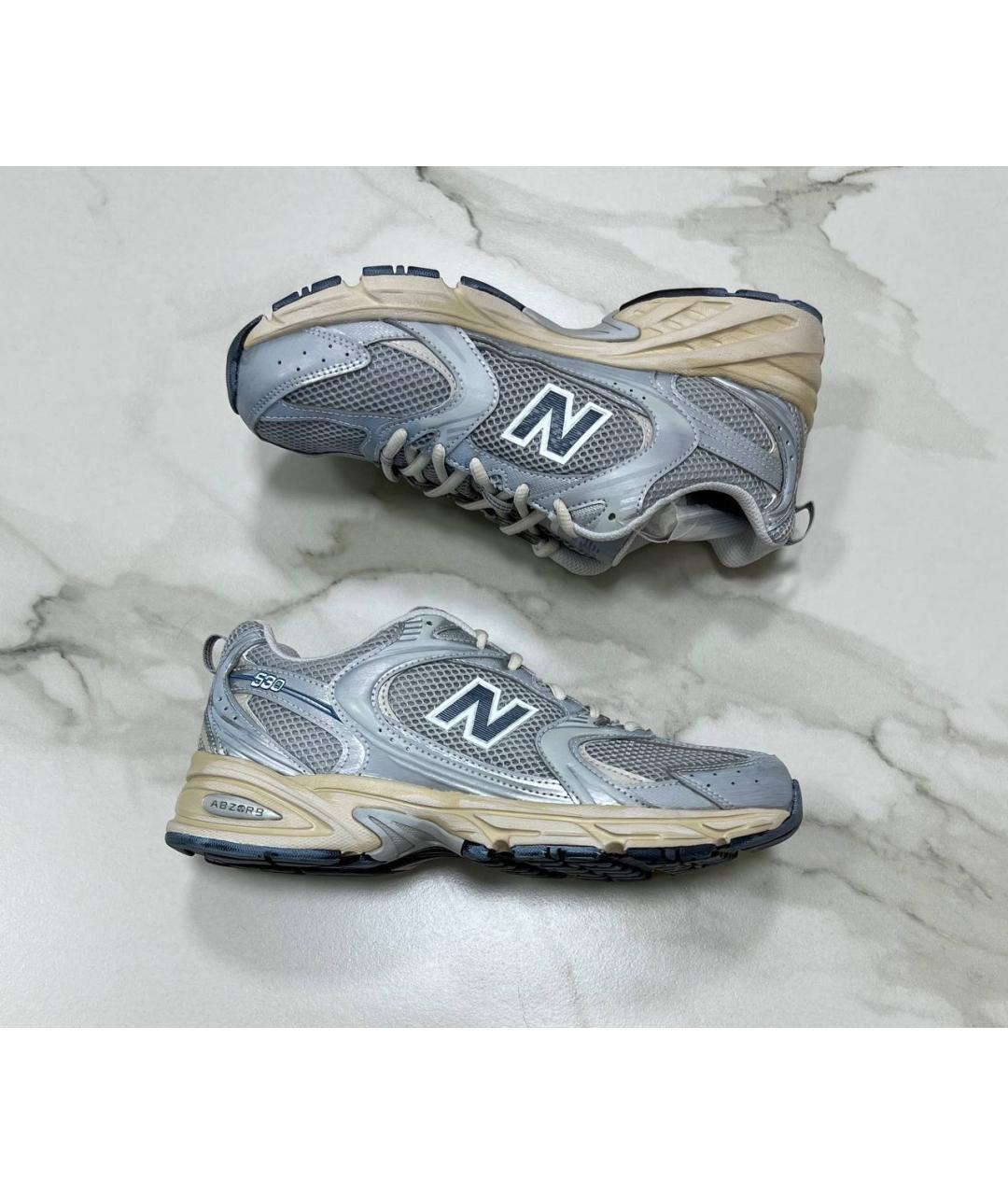 NEW BALANCE Серые низкие кроссовки / кеды, фото 3