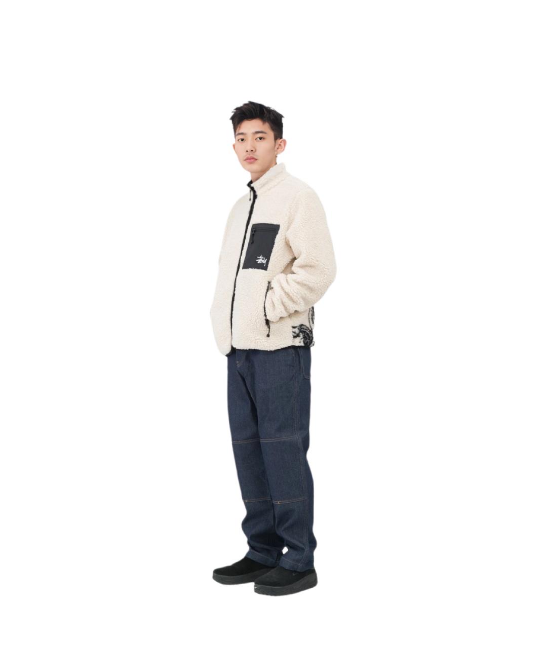 STUSSY Белая куртка, фото 3