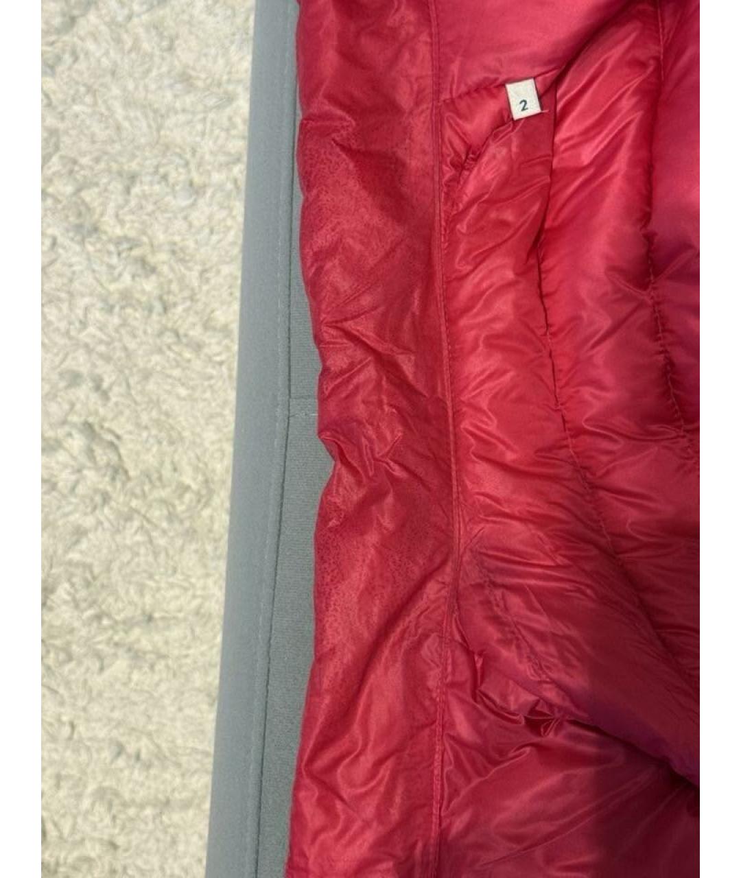 MONCLER Розовый полиэстеровый жилет, фото 8