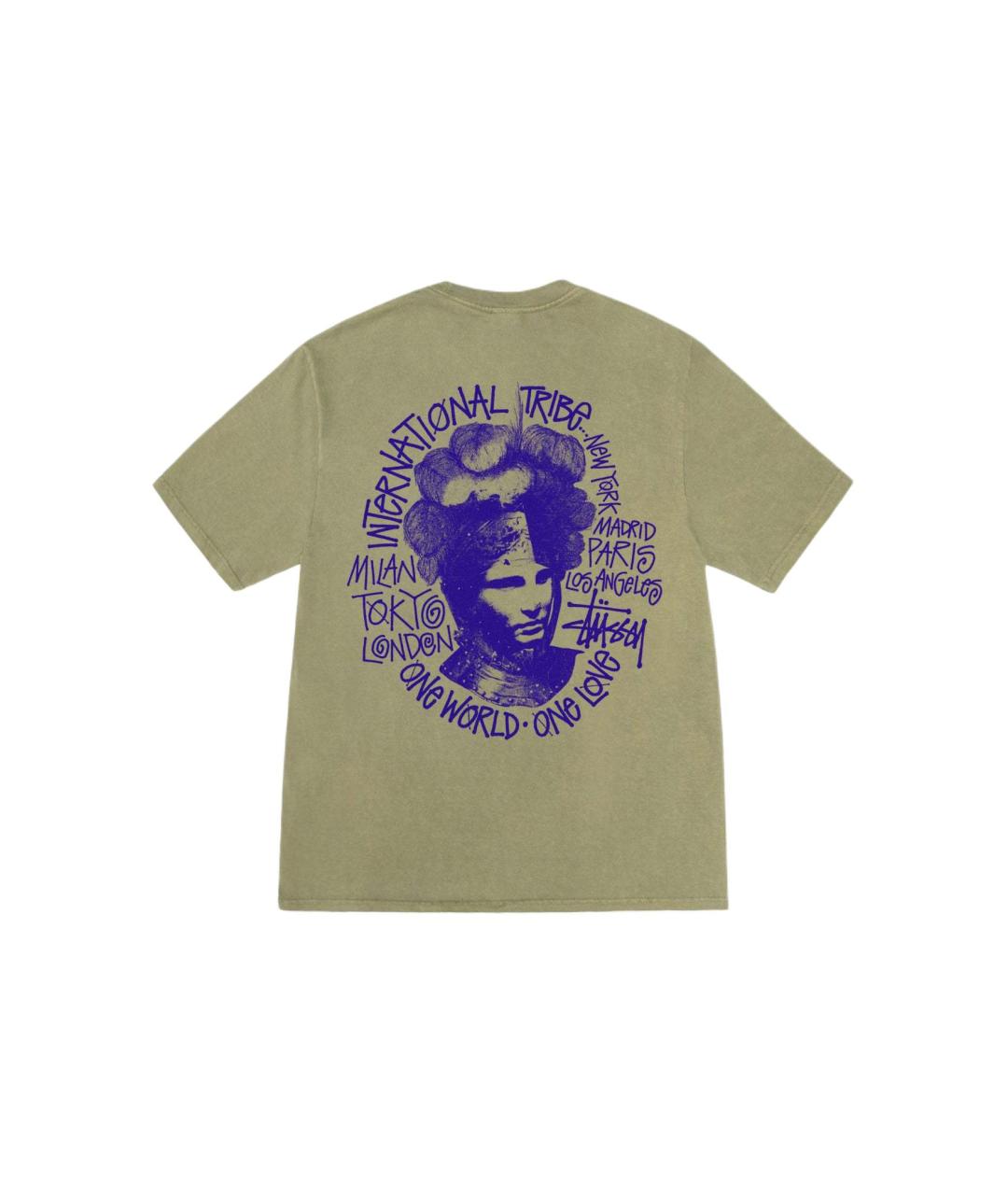 STUSSY Зеленая хлопковая футболка, фото 2