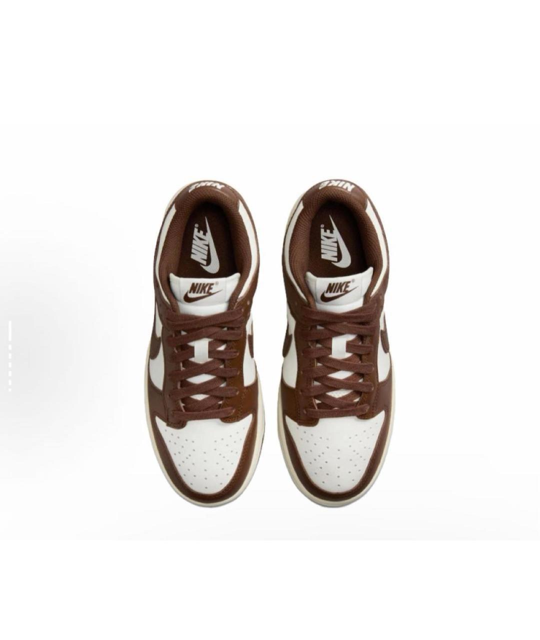 NIKE Коричневые кожаные кроссовки, фото 3