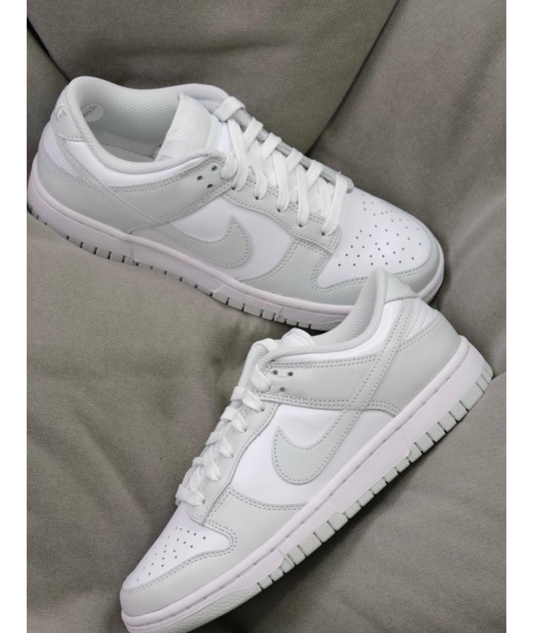 NIKE Серые кожаные кроссовки, фото 3