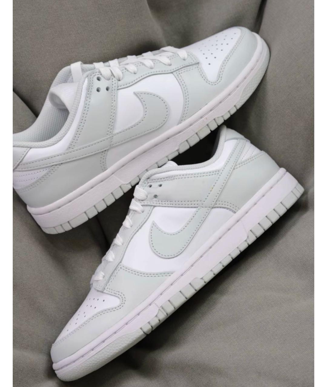 NIKE Серые кожаные кроссовки, фото 2