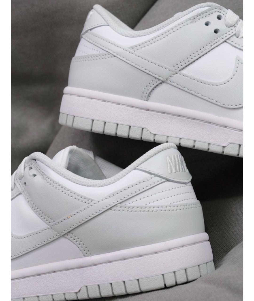 NIKE Серые кожаные кроссовки, фото 5