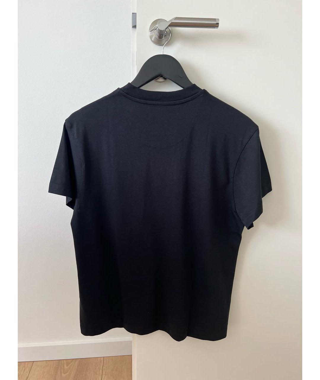 JIL SANDER Черная хлопковая футболка, фото 2