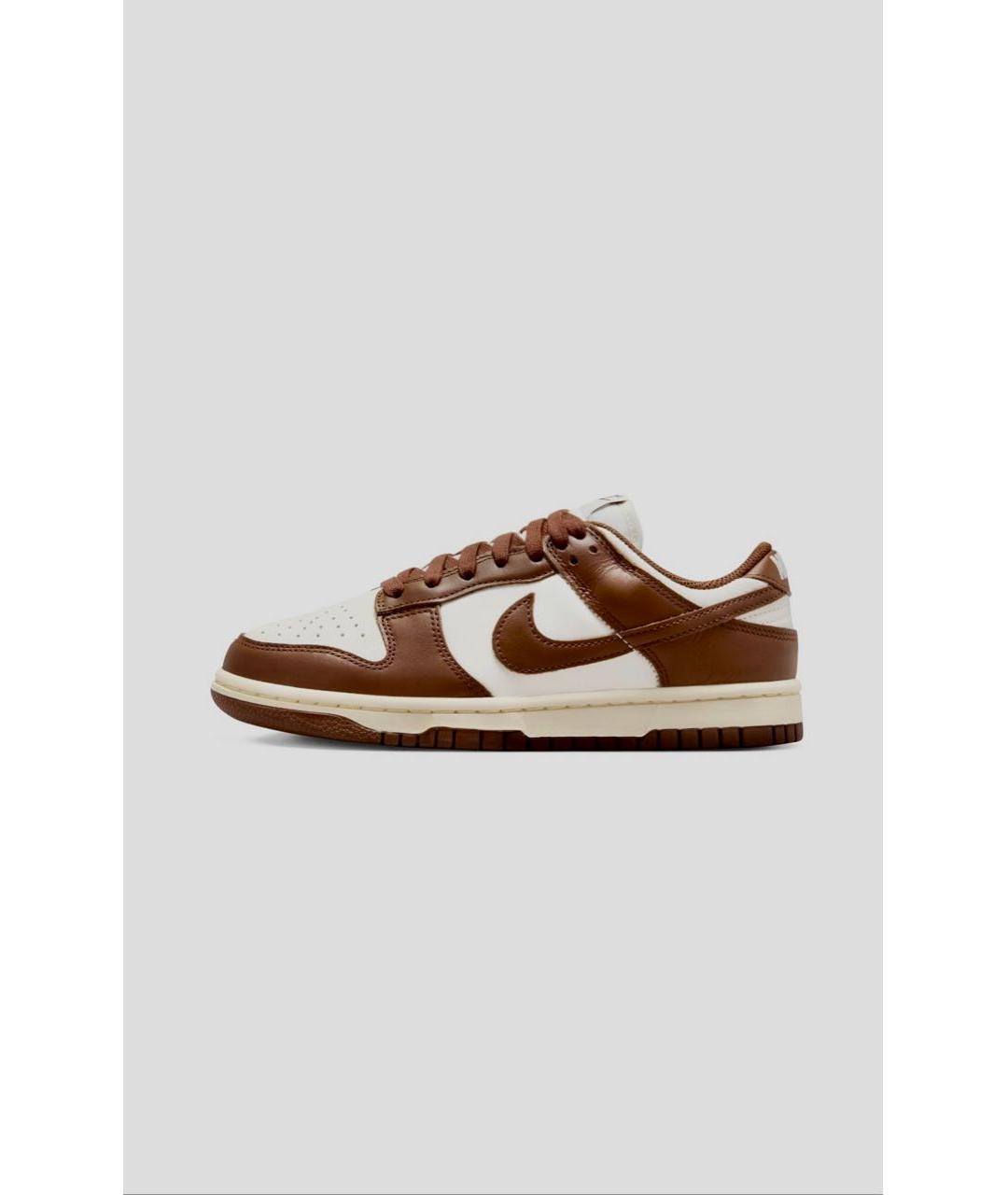 NIKE Коричневые кожаные кроссовки, фото 4