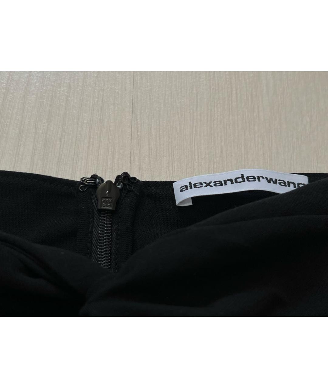 ALEXANDER WANG Черный хлопко-эластановый корсет, фото 7