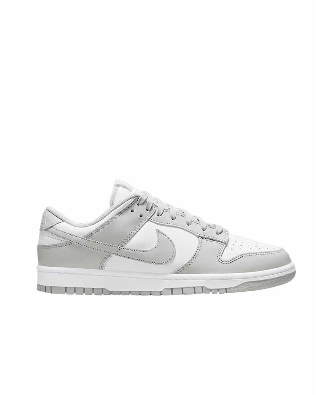 NIKE Серые кожаные кроссовки, фото 1