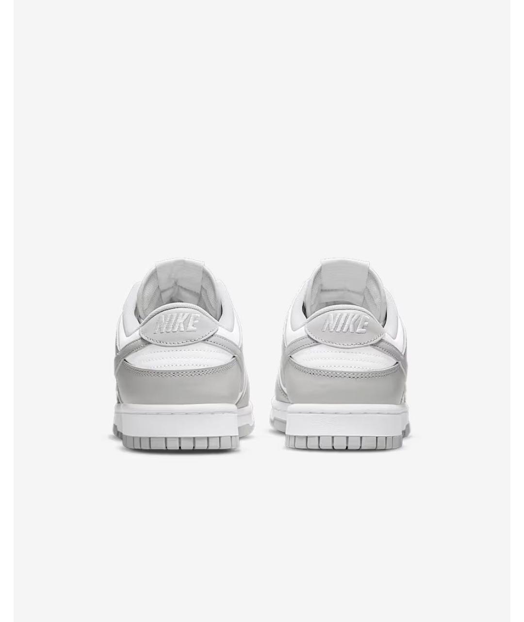 NIKE Серые кожаные кроссовки, фото 4