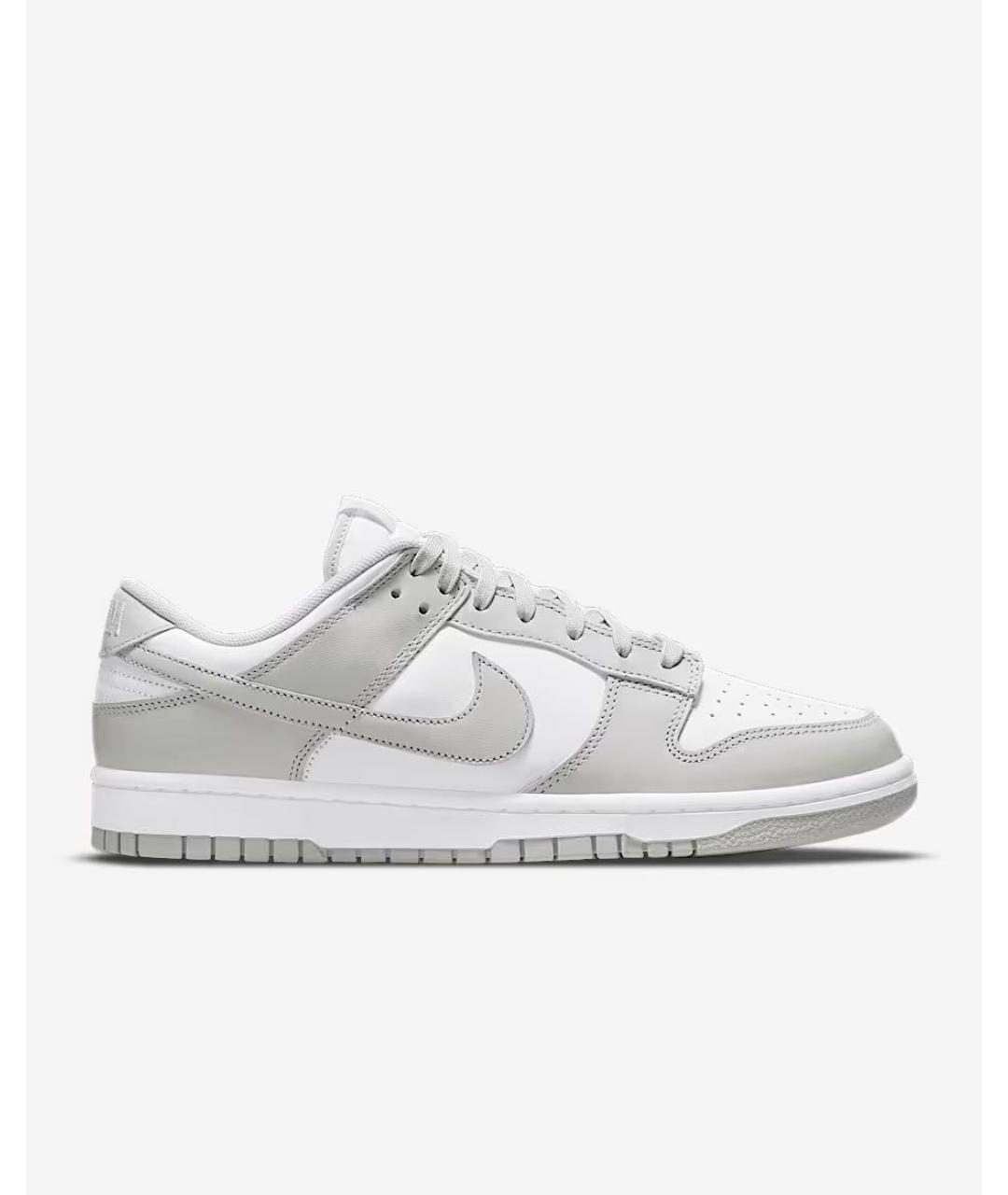 NIKE Серые кожаные кроссовки, фото 5