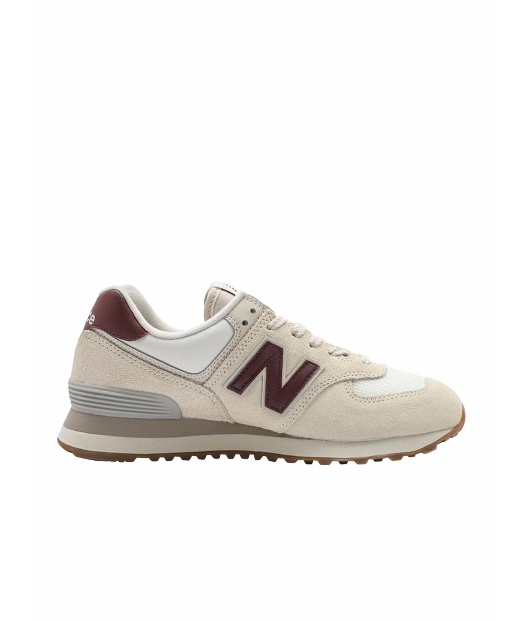 NEW BALANCE Бежевые замшевые кроссовки, фото 1
