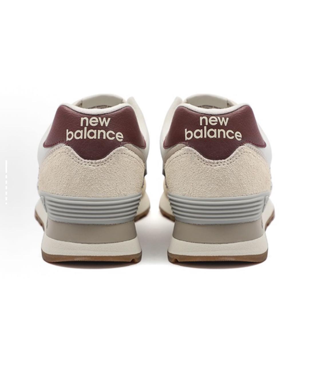 NEW BALANCE Бежевые замшевые кроссовки, фото 4