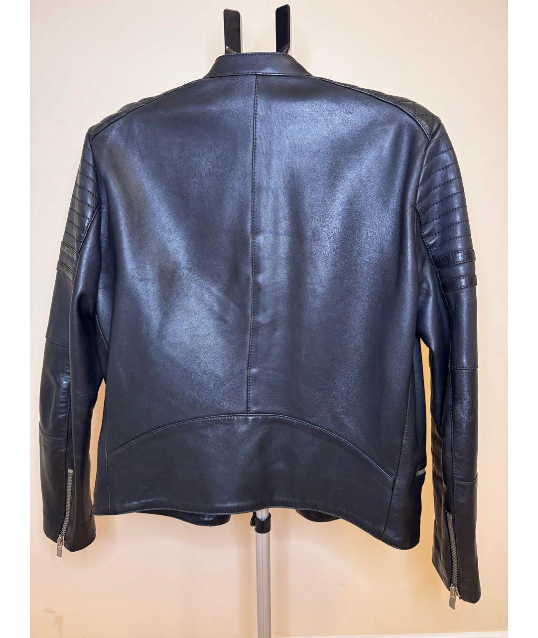 THE KOOPLES Черная кожаная куртка, фото 2