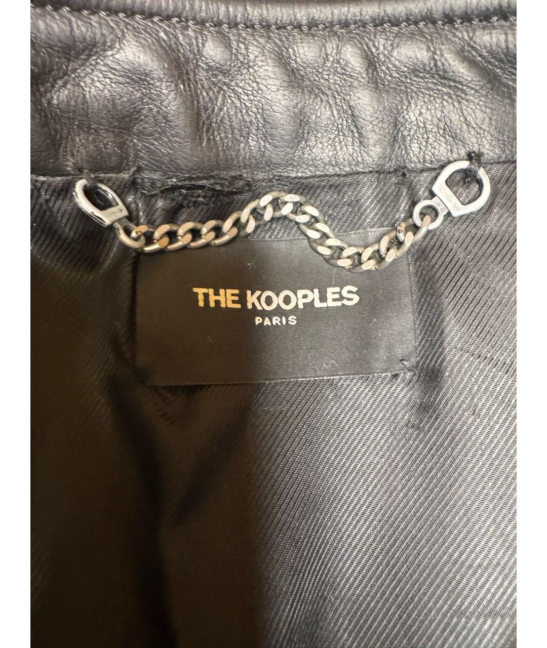 THE KOOPLES Черная кожаная куртка, фото 6