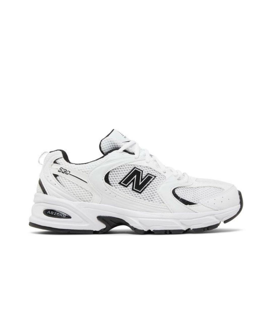 NEW BALANCE Белые текстильные низкие кроссовки / кеды, фото 1
