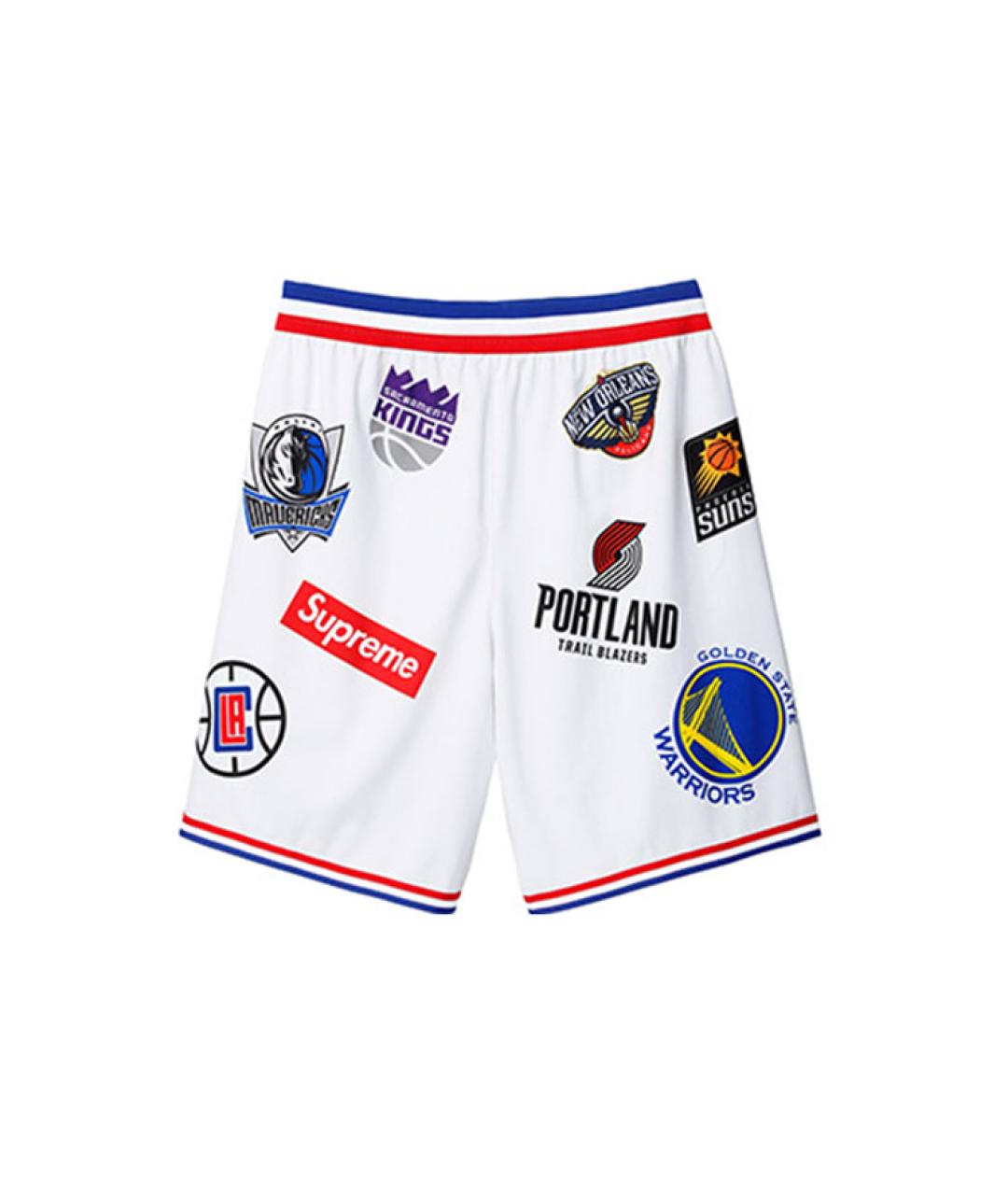 SUPREME Белые шорты, фото 2
