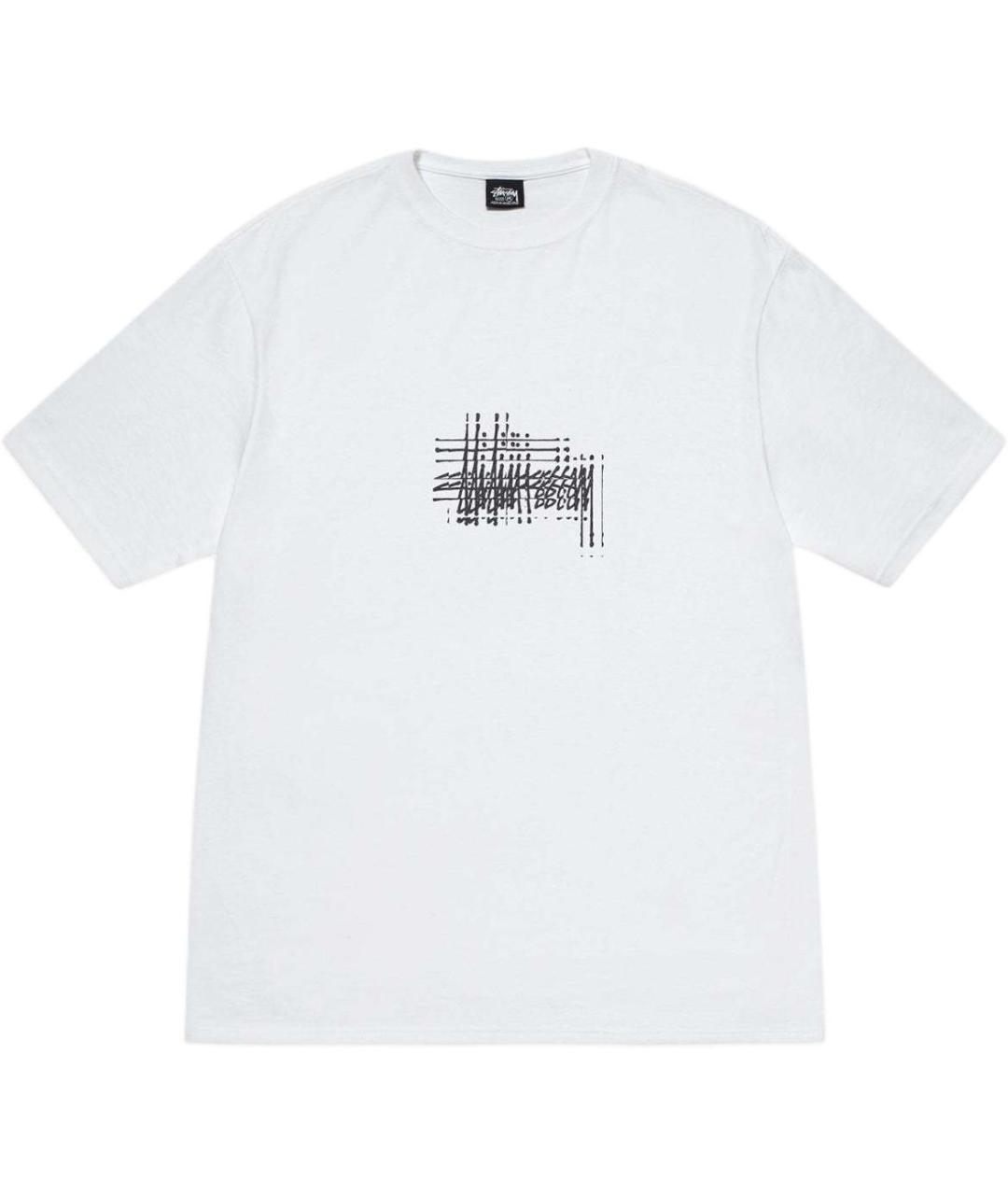 STUSSY Белая хлопковая футболка, фото 1