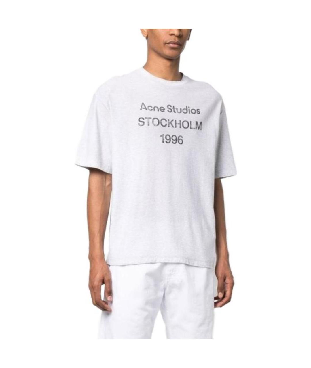 ACNE STUDIOS Белая хлопковая футболка, фото 3